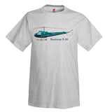 Enstrom F-28 Helicopter T-Shirt - Personalized with Your N#