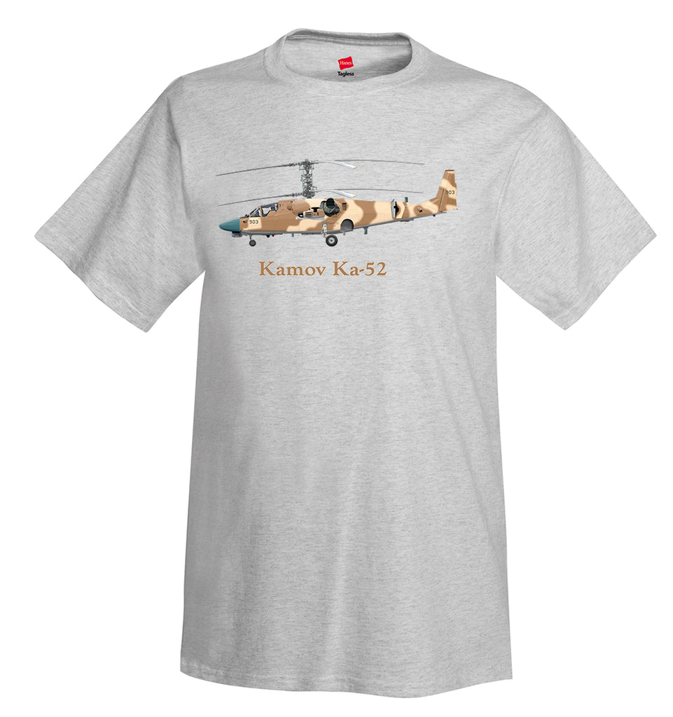 Kamov Ka-52 Helicopter T-Shirt - Personalized with Your N#