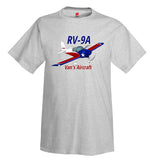 Van's Aircraft RV-9A (Red/Blue) Airplane T-Shirt - Personalized with Your N#