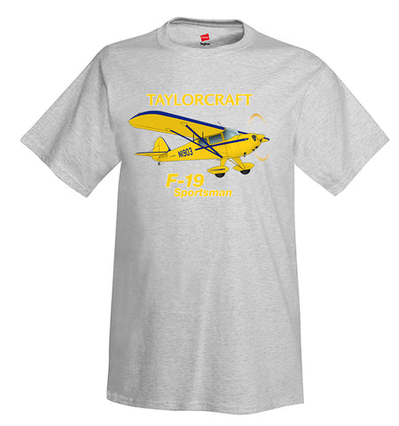 Taylorcraft F-19 Sportsman Airplane T-Shirt - Personalized with Your N#