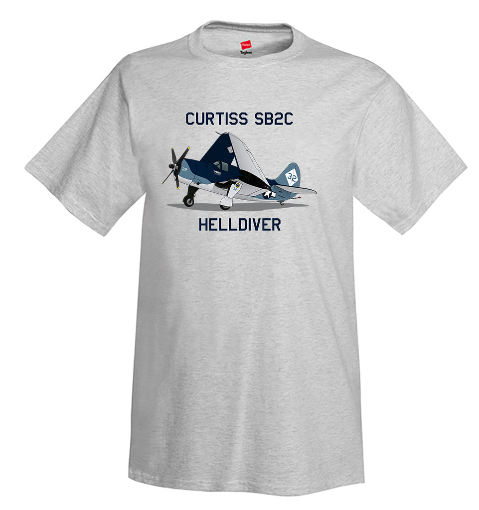 Curtiss SB2C Helldiver Airplane T-Shirt - Personalized