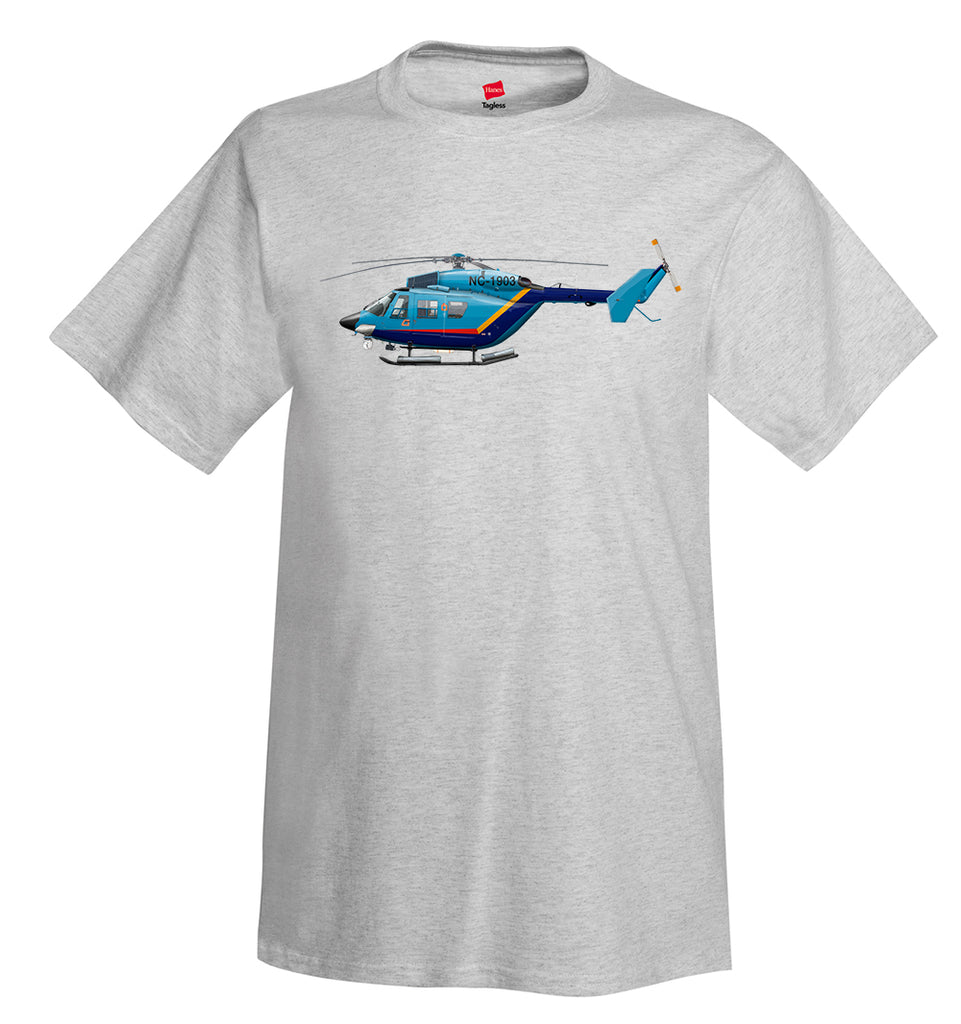 MBB / Kawasaki BK 117 Helicopter T-Shirt - Personalized with Your N#