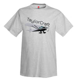 Taylorcraft BC-12D (Silver/Black) Airplane T-Shirt - Personalized w/ Your N#