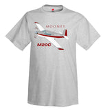 (Red/Silver) Airplane T-Shirt - Personalized with Your N#
