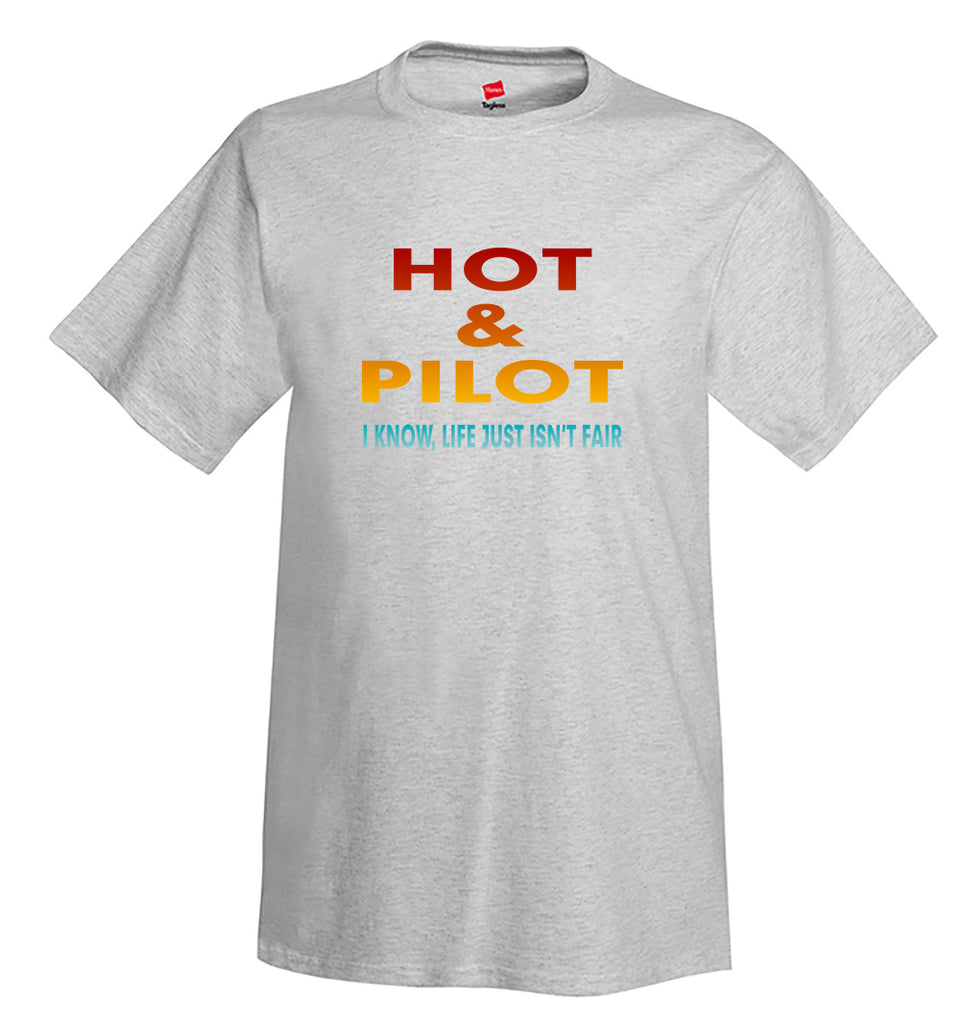 Hot Pilot Airplane Aviation T-Shirt