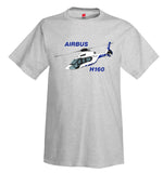 Airbus H160 (Blue/Black) Helicopter T-Shirt - Personalized with Your N#