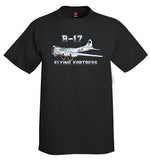 Boeing B-17 Flying Fortress Airplane T-Shirt - Personalized w/ Your N#