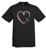 Smoke Heart Airplane Aviation T-Shirt