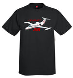 Learjet 35 Airplane T-Shirt - Personalized with Your N#