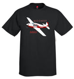 Mooney M20 (Red) Airplane T-Shirt - Personalized w/ Your N#