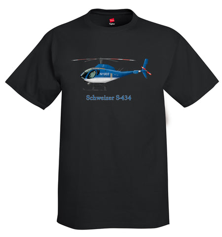 Schweizer S-434 Helicopter T-Shirt - Personalized with Your N#