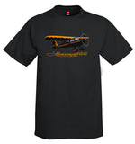 Monocoupe 90AL (Black/Orange) Airplane T-Shirt - Personalized w/ Your N#