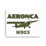 Aeronca Champ (Olive Green) Canvas - Add Your N#