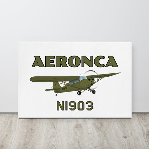 Aeronca Champ (Olive Green) Canvas - Add Your N#
