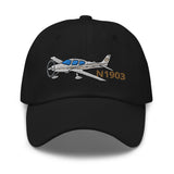 Airplane Embroidered Classic Cap AIR39ISR22-SBG2 - Add your N#