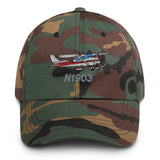 Airplane Embroidered Classic Dad Cap (AIR35JJ182-R1) - Personalized