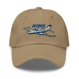 Airplane Embroidered Classic Custom Cap (AIR35JJ414-B1) - Personalized with N#