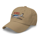 Airplane Embroidered Custom Classic Cap (AIR2552FEG36-RB1) - Add your N#
