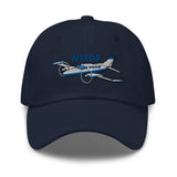 Airplane Embroidered Classic Custom Cap (AIR35JJ414-B1) - Personalized with N#