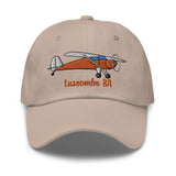 Luscombe 8A Airplane Embroidered Classic Cap (AIRCLJ8A-O2) - Add Your N#