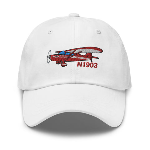 Stinson Aircraft Voyager Airplane Embroidered Classic Cap - Personalized with your N#