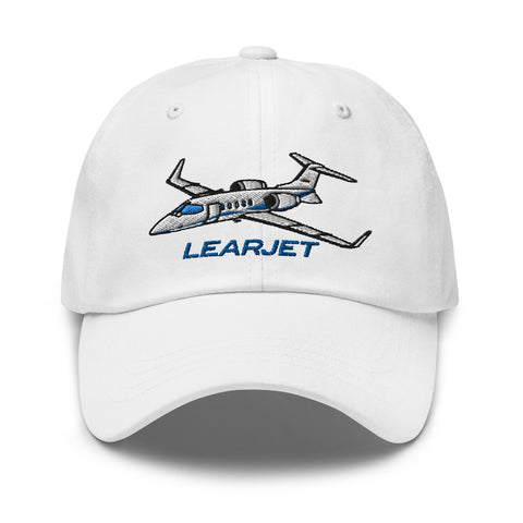 Learjet 31A Airplane Embroidered Classic Dad Cap - Add Your N#