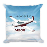 Mooney M20K Airplane Custom Throw Pillow Case Stuffed & Sewn
