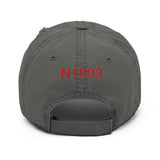Airplane Design Embroidered Distressed Hat  AIR35JJ172-R6 - Add your N#