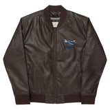 Custom Faux Leather Bomber Jacket
