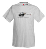 Aérospatiale Alouette II Helicopter T-Shirt - Personalized with Your N#