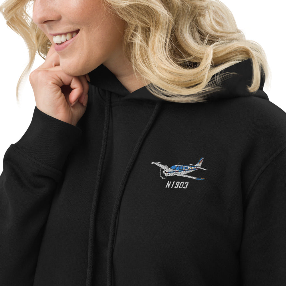 Custom Embroidered Hoodie Dress Personalized w your Airplane