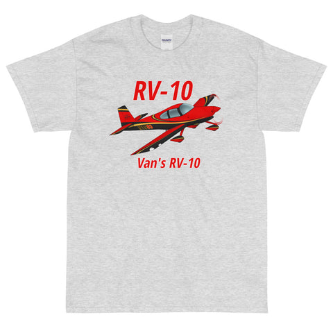 Van's RV-10 Custom Airplane T-Shirt (﻿﻿AIRM1EIM10-RGB1)- Personalized w/ your N#