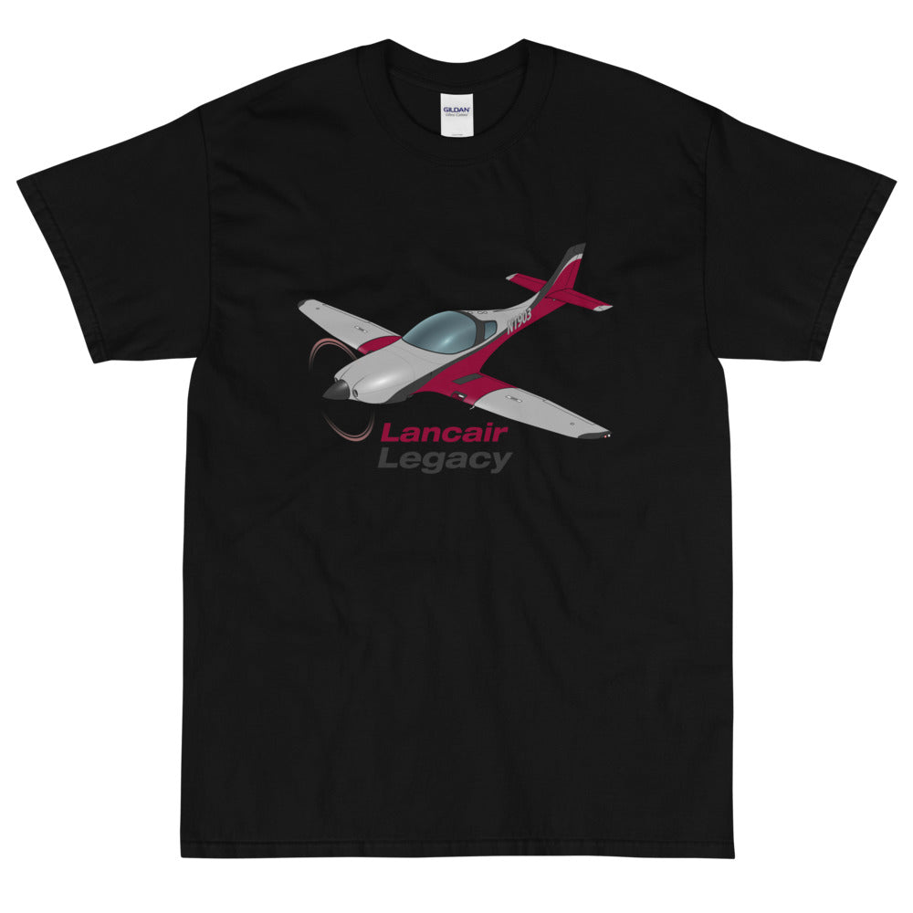 Lancair Legacy Custom Airplane T-Shirt - Personalized with your N#