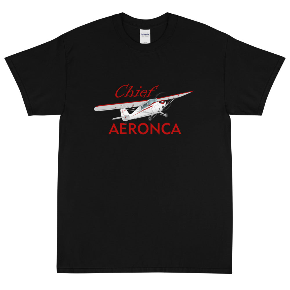 Aeronca Chief Custom Airplane T-Shirt (﻿﻿AIRJ5I389-R1)- Personalized with your N#