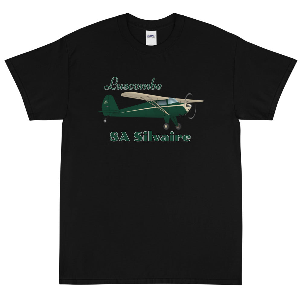 Luscombe Silvaire 8A Custom Airplane T-Shirt (﻿﻿AIRCLJ8A-GC1)- Personalized with your N#