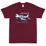 Grumman Traveler Custom Airplane T-Shirt (﻿﻿AIR7ILKI1AA5-B3)- Personalized with your N#