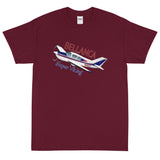 Bellanca Super Viking (Blue/Red) Airplane T-Shirt - Personalized w/ Your N#