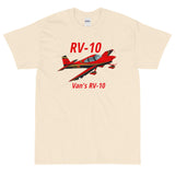 Van's RV-10 Custom Airplane T-Shirt (﻿﻿AIRM1EIM10-RGB1)- Personalized w/ your N#