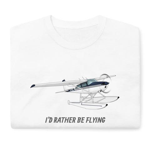 I'd Rather Be Flying Custom Airplane T-Shirt (AIR35JJ1856C-BG1) - Add Your N#