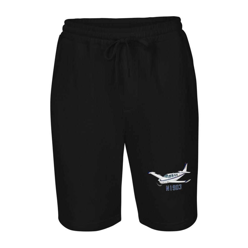 Men's Fleece Shorts - Add your Aircraft