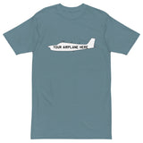 Custom Airplane Men’s MC1086 Premium Heavyweight T-shirt