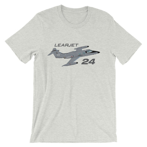 Learjet 24 Airplane T-shirt - Personalized with N#