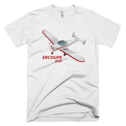Erco Ercoupe 415C (Red) Airplane T-shirt - Personalized with Your N#