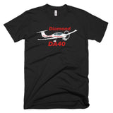 Diamond DA-40 Airplane T-Shirt - Personalized with Your N#