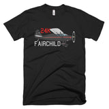 Fairchild 24K Airplane T-shirt- Personalized with N#