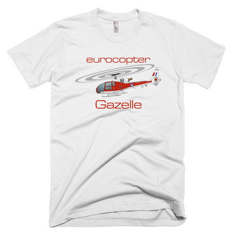 Eurocopter Gazelle Helicopter T-shirt - Personalized with Your N#