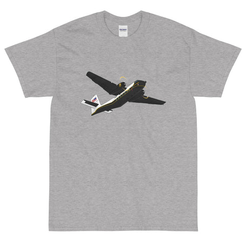 Airplane Custom T-Shirt AIR458DHC4-BLK1 - Personalized with your N#