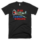 Curtis P-40 Warhawk Airplane T-shirt- Personalized with N#