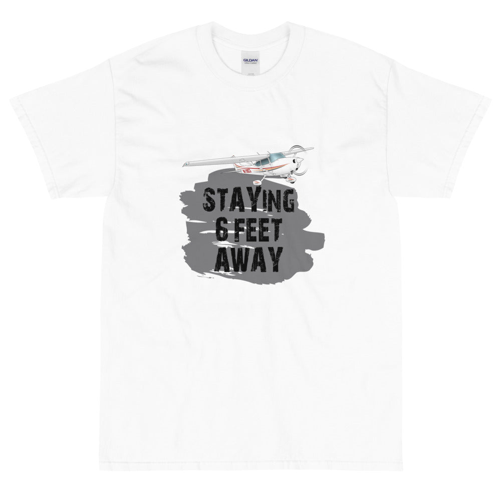 Staying 6 Feet Away - Personalized w/ your Airplane T- shirt