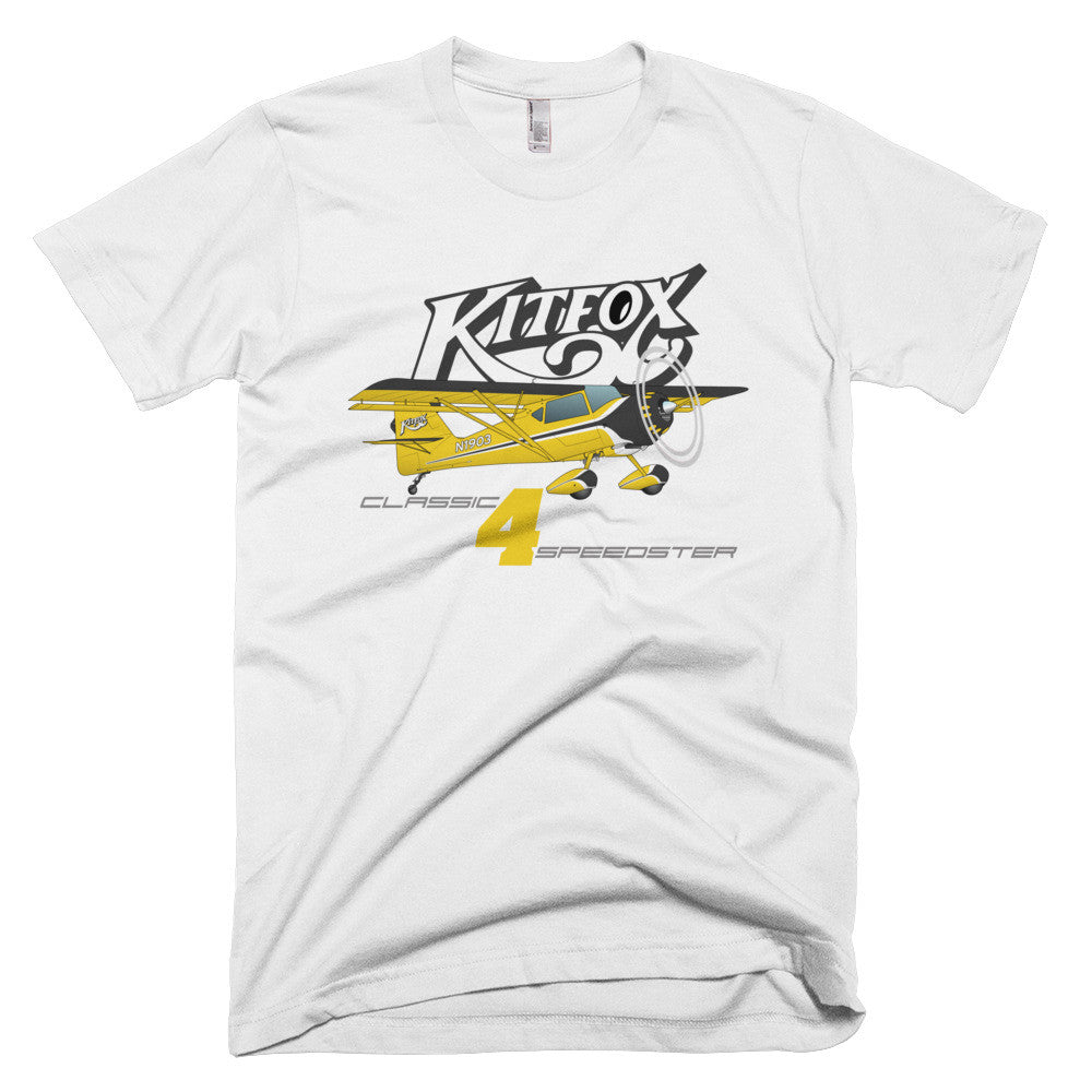 KitFox 4 Speedster Airplane T-shirt - Personalized with Your N#
